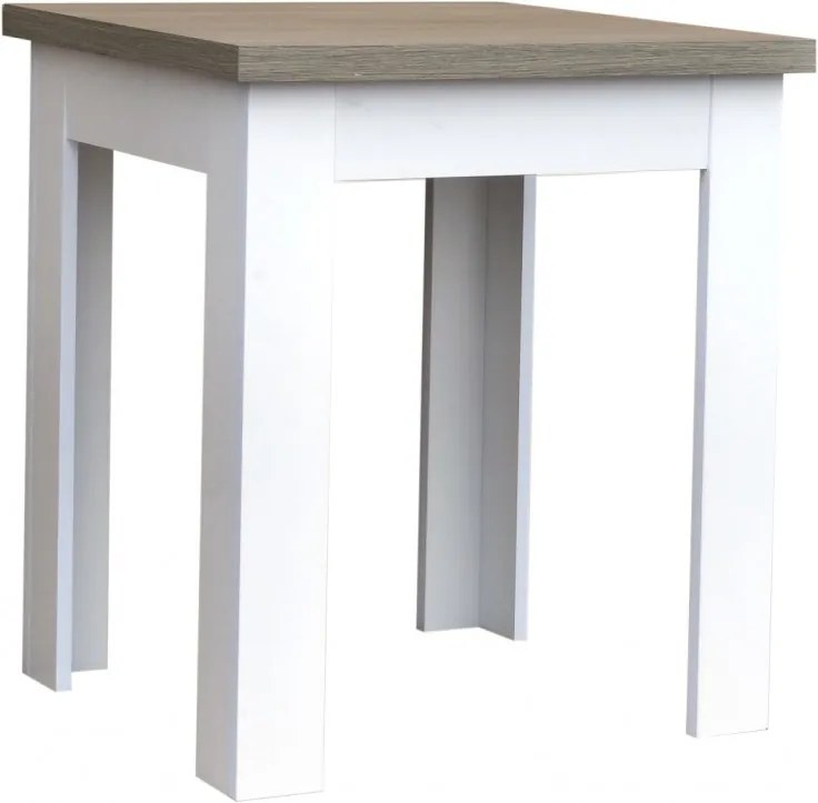 Praktický jedálenský stôl 80 x 80 cm výber dekorov - Šedá platinová
