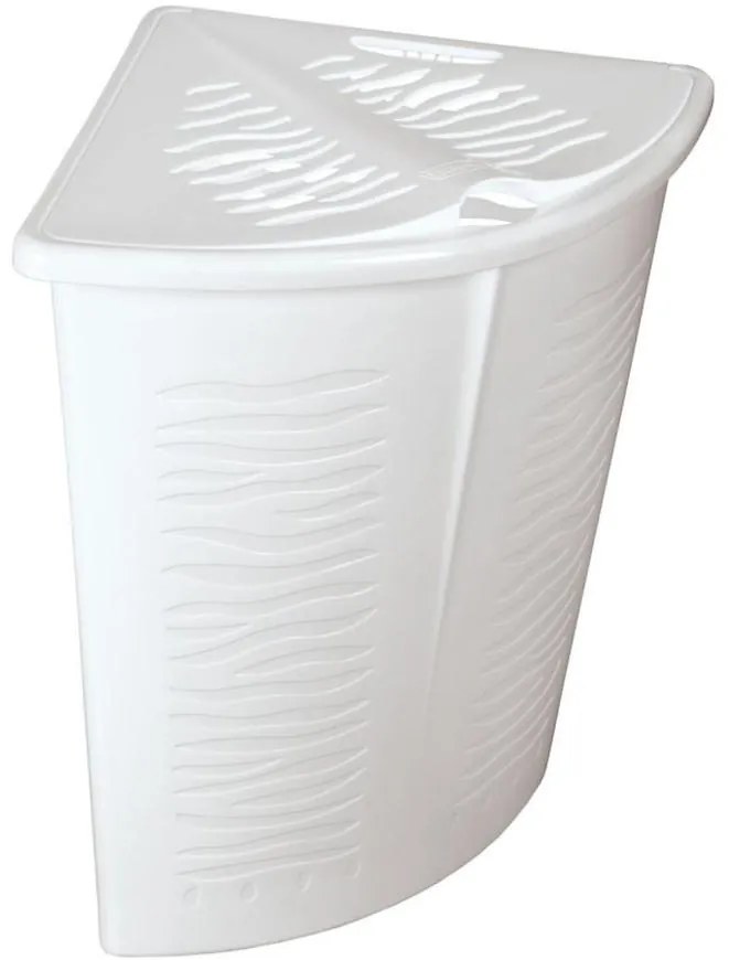 Rohový kôš Zebra 45l 1402 biela