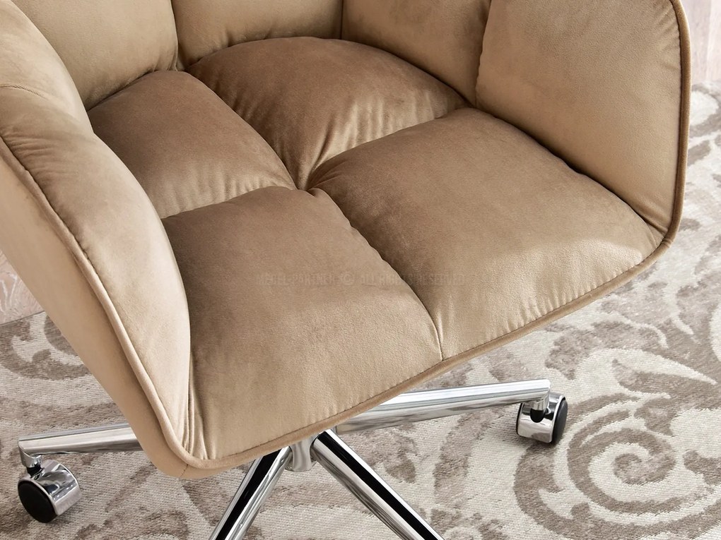 Kreslo Island (béžová + zlatá). Akcia -20%. Vlastná spoľahlivá doprava až k Vám domov. 1110076