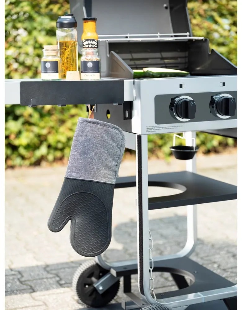 Čierna magnetická lišta na kuchynské náčinie Wenko Black Outdoor Kitchen Ima