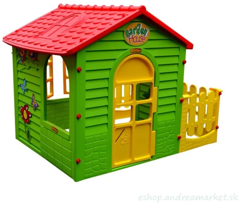 Detský plastový domček, Zelená