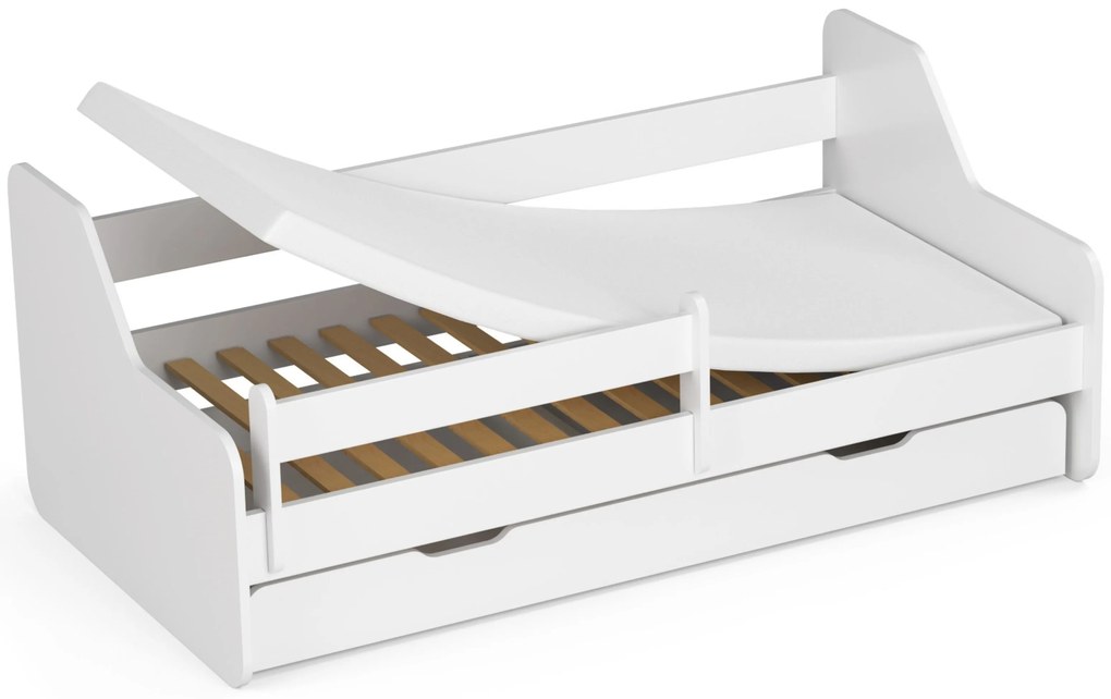 Detská posteľ 160x80 cm (s roštom a matracom) Legitima 160x80 cm (biela). Akcia -18%. Vlastná spoľahlivá doprava až k Vám domov. 1117299