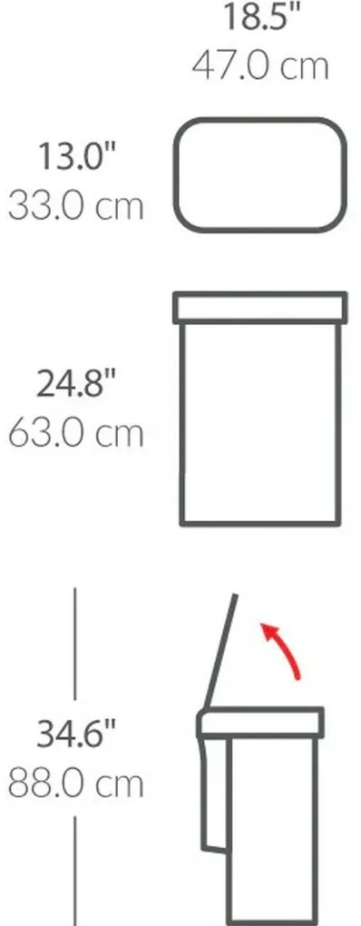 Simplehuman Bezdotykový kôš s hlasovým senzorom 58 l, nehrdz. oceľ mat