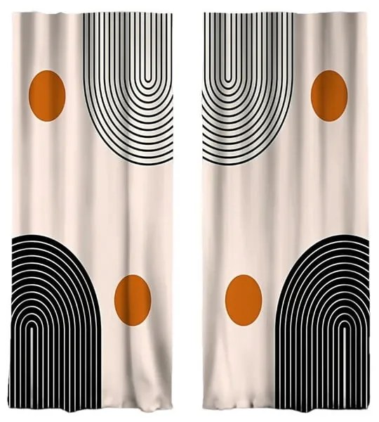 Béžové závesy v súprave 2 ks 140x260 cm - Mila Home