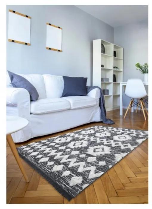 Kusový koberec Form sivý 155x220cm