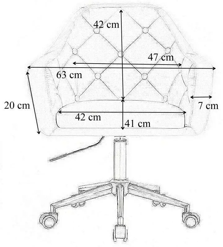 LuxuryForm DESIGN Kreslo ANDORA VELUR na čierne podstave s kolieskami - zelené