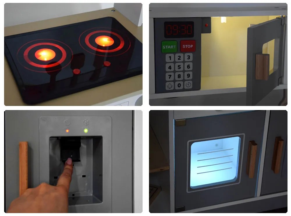 Jokomisiada Veľká drevená kuchynka pre deti, príborník ZA4126