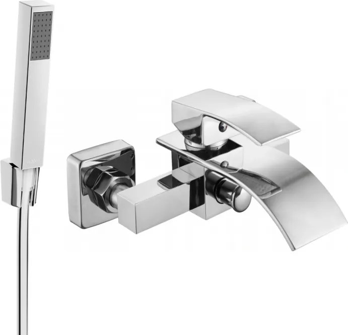 Mexen Aries R77 vaňová batéria so sprchovacím setom, chrómová - 74483R77-00
