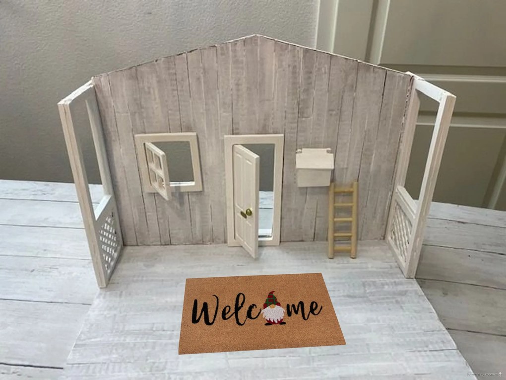 Rohožka Welcome trpaslík 105698 – na von aj na doma, 45x70, hnedá, chodba / predsieň, Hanse Home