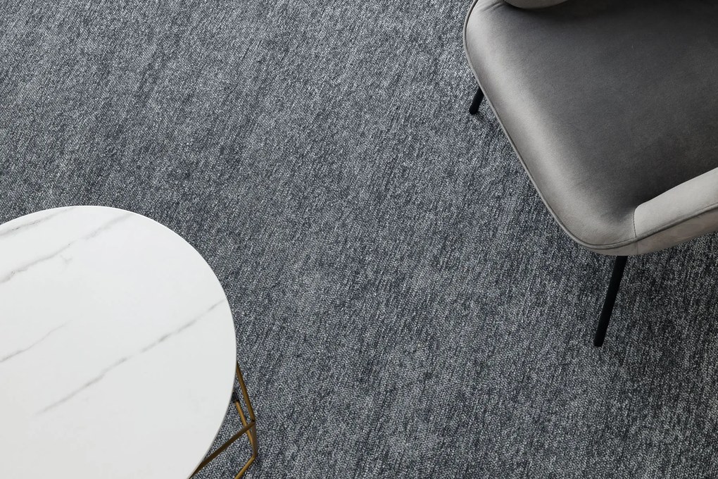 Koberec FLORENCE 24021 Jednofarebný, glamour, plocho tkaný, sivý