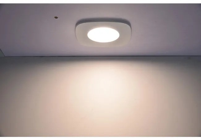 LUTEC Inteligentné bodové svetlo RINA LED s funkciou RGB, 7,7 W, teplá biela-studená biela, štvorcové, bie