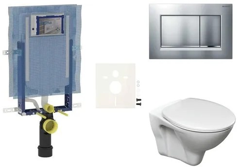 Cenovo zvýhodnený závesný WC set Geberit na zamurovanie + WC S-Line Pro SIKOGEZSLS30, 1 ks