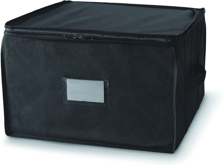 Čierny úložný box so zapínaním na zips Compactor Compress Pack, 125 l