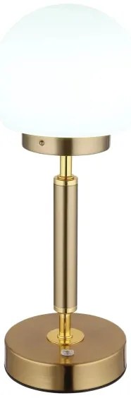 Globo 21033M-LED Nab. dot. stol. lampa HAKU LED/2,5W/5V 2700/4000/6500K mosadz