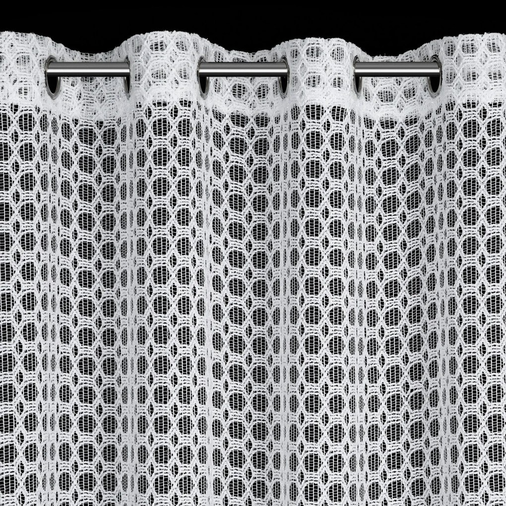 ZÁCLONA NA KRÚŽKOCH CARMEN 140X250 CM BIELA