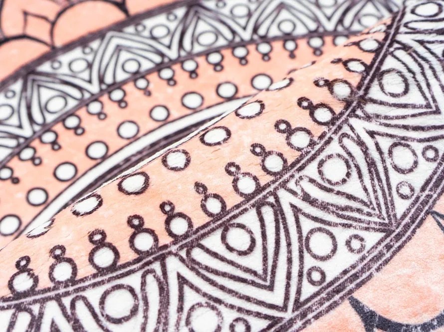 TZ Okrúhly vzorovaný koberec Aztek Rozmer: 120