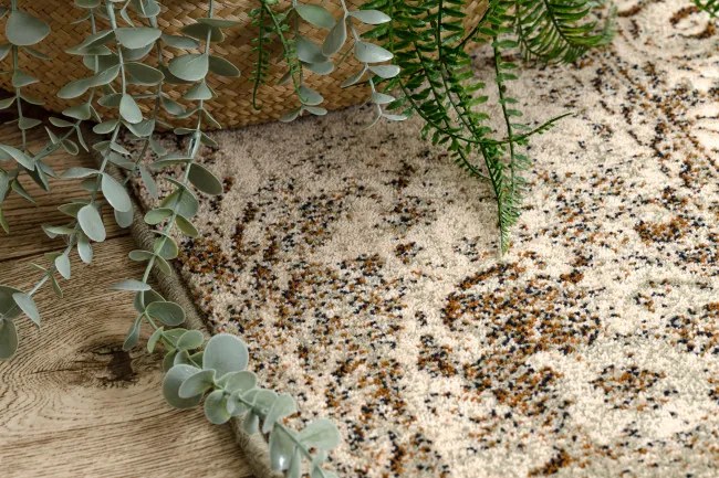 Koberec OMEGA LUMIER koniak hnedý / zelený