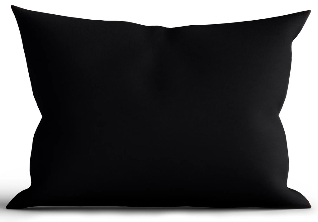 Bavlnená obliečka na vankúš Renforcé 40 × 60 cm - Jasmine čierna