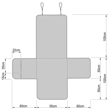 Poťah na kreslo PARIS hnedý