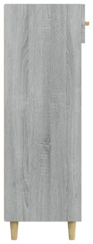 vidaXL Botník sivý dub sonoma 60x35x105 cm spracované drevo-