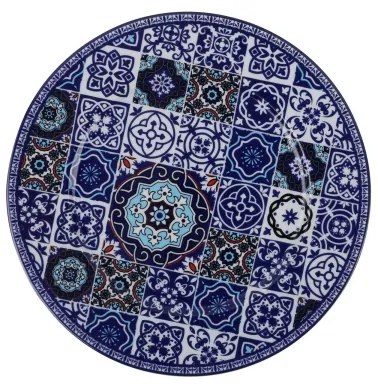 24-dielna jedálenská súprava, modrá, porcelán