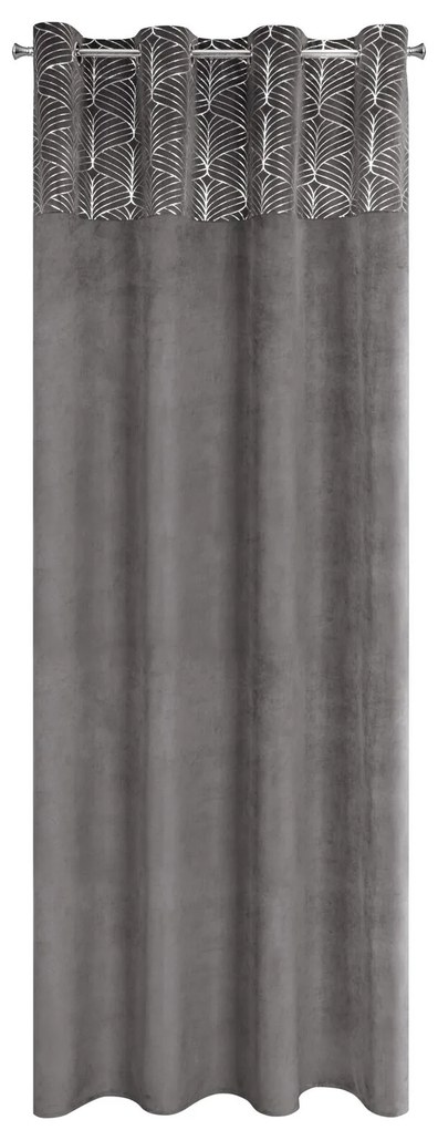 ZATEMŇOVACÍ ZÁVES NA KRÚŽKOCH LINDI 140X250 CM STRIEBORNÁ