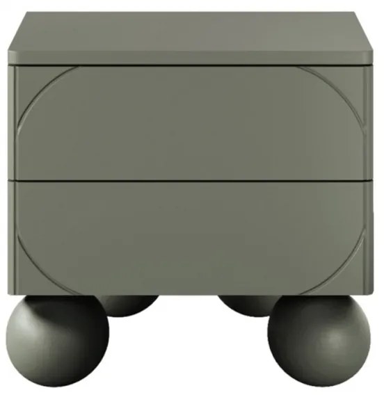 Nočný stolík Sonatia II 45 cm - olivová