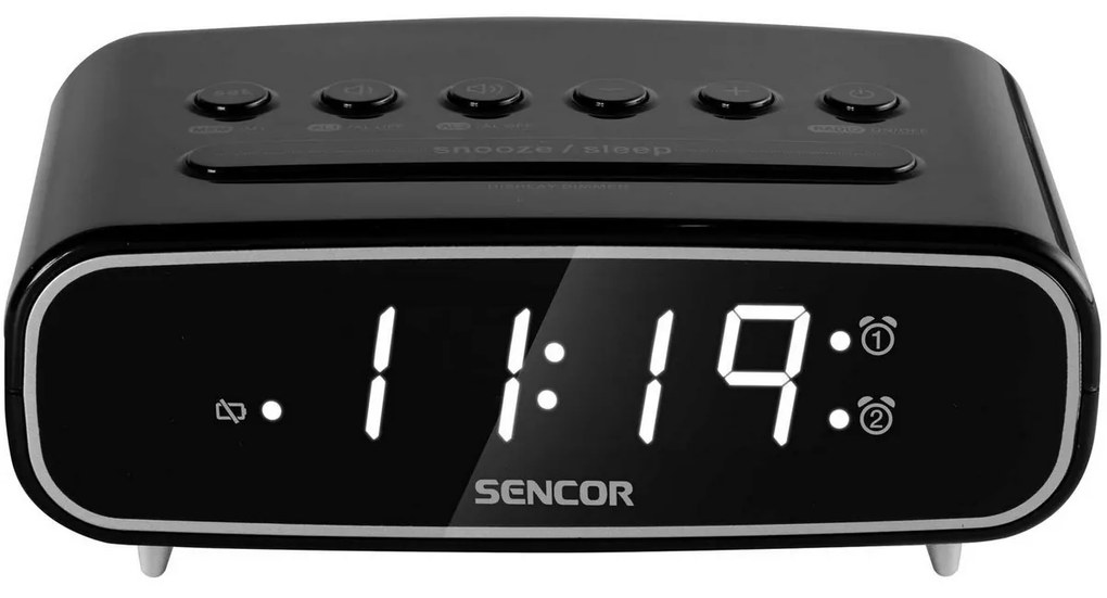 Sencor SRC 2600 B rádiobudík, čierna