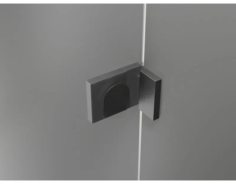 Mexen Lunar, L Duo sklápací sprchový kút 85 x 80 cm, 8mm číre sklo, profil grafit brúsený, 834L-085L-080P-66-00