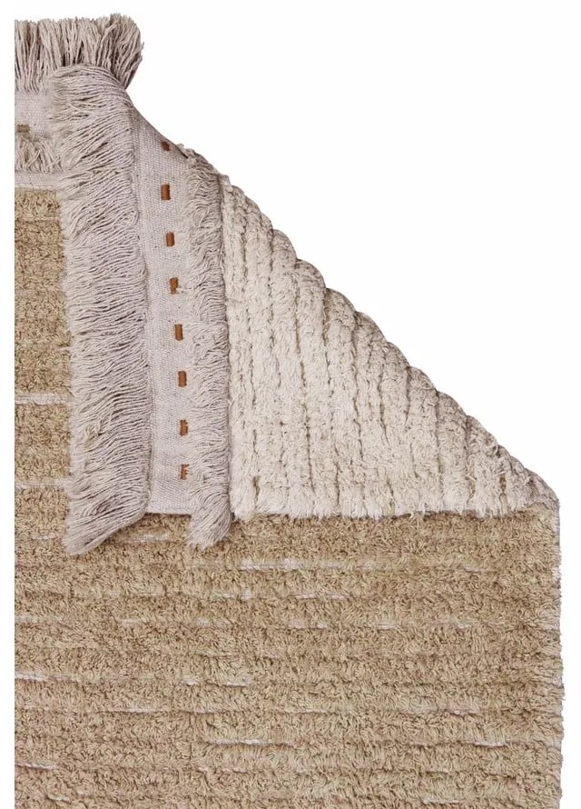 Béžový bavlnený koberec 140x200 cm Duetto Sage – Lorena Canals