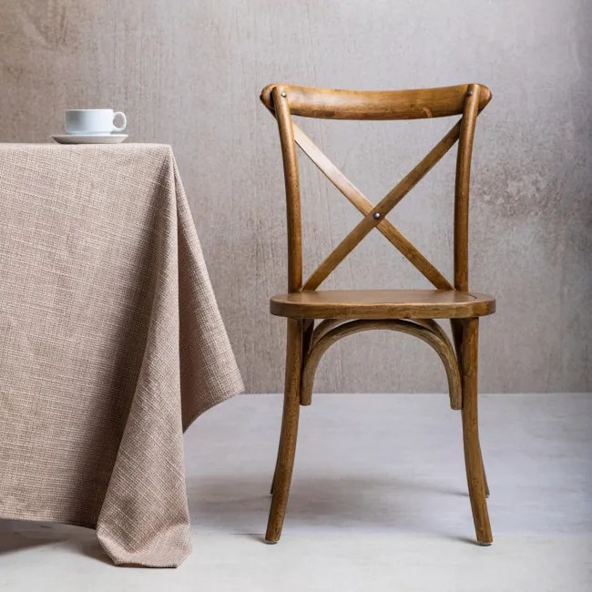 Jedálenská stolička LOSELI drevená / hnedá 712074