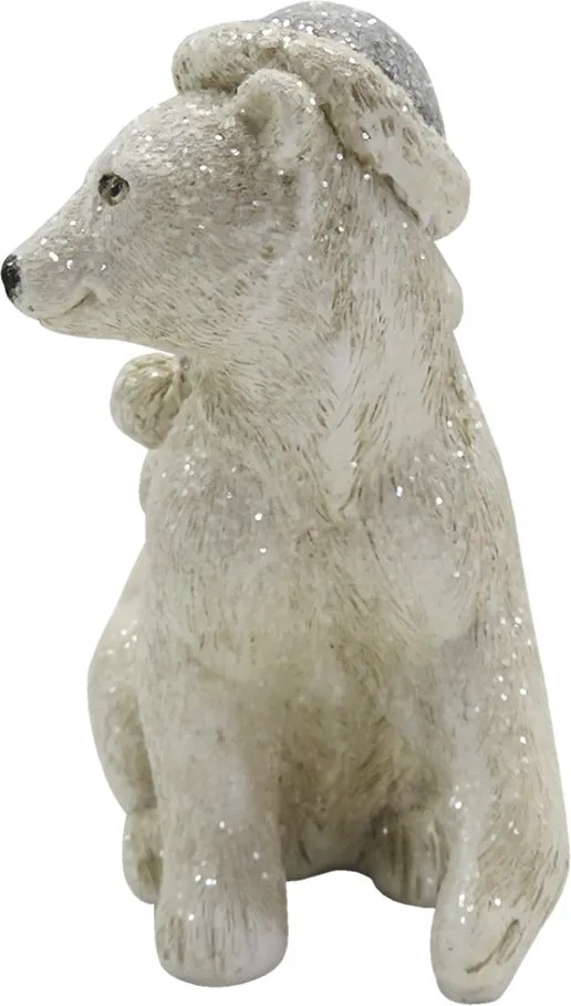 Dekorácia dievča objímajúca medveďa - 11*6*11 cm