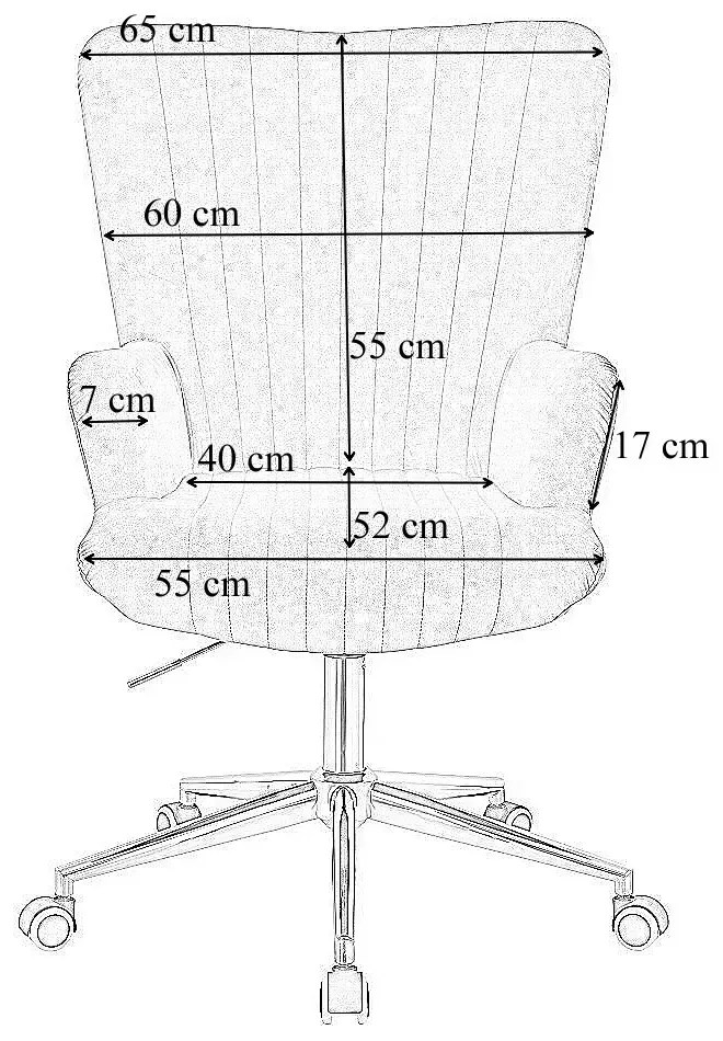 LuxuryForm DESIGN Kreslo AMADEO VELUR na čiernom tanieri - tmavo šedé