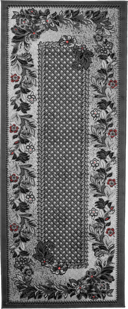 TA Koberec 7192B TMAVO SIVÁ LACNÁ PP CRM Rozmer: 70x200 cm