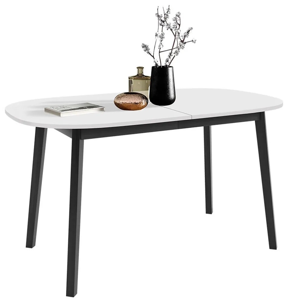 Jedálenský stôl Zerimo S 150x80, Farby:: biela / čierna