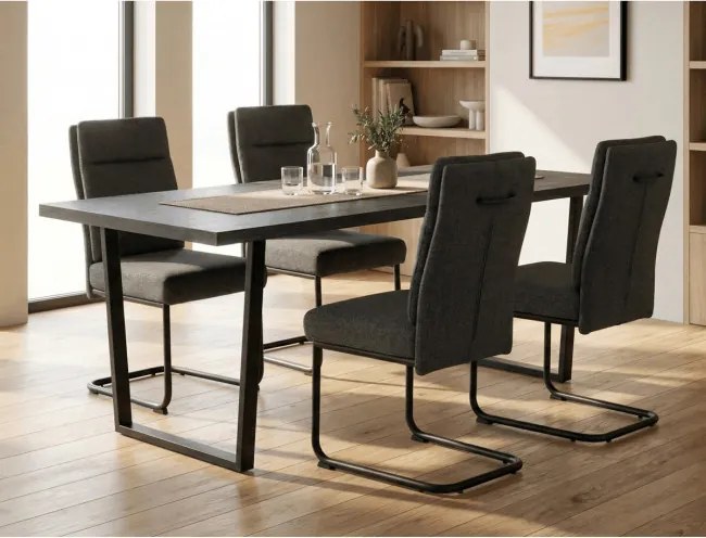 Jedálenská stolička sivá DCL-P3107 GREY2