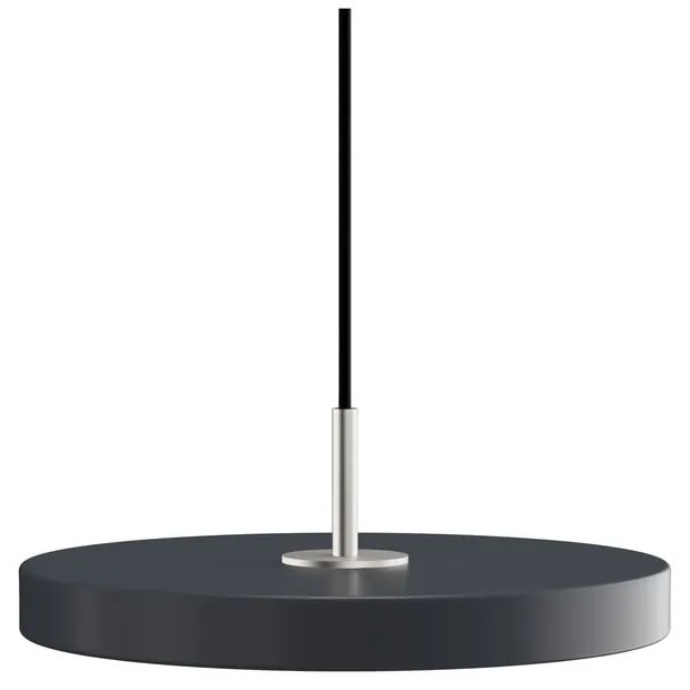 Antracitovosivé LED závesné svietidlo s kovovým tienidlom ø 31 cm Asteria Mini – UMAGE