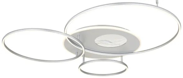 Globo 48466-70A - stmievateľné LED stropné svietidlo INVERTINA LED/70W/230V strieborné + diaľkové ovládanie