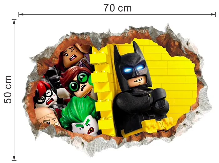 Samolepka na stenu "LEGO Batman 2" 50x70cm