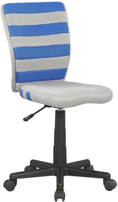 Kancelárska stolička Fuego, modrá / šedá
