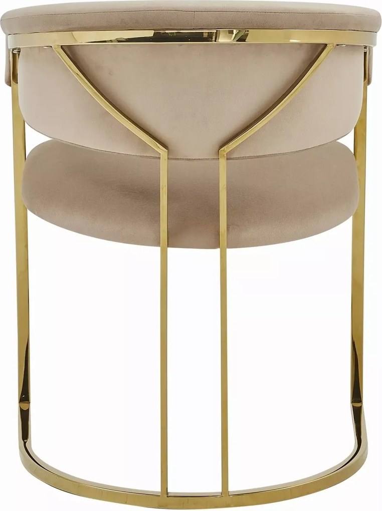 SI Tulipe Velvet stolička béžová