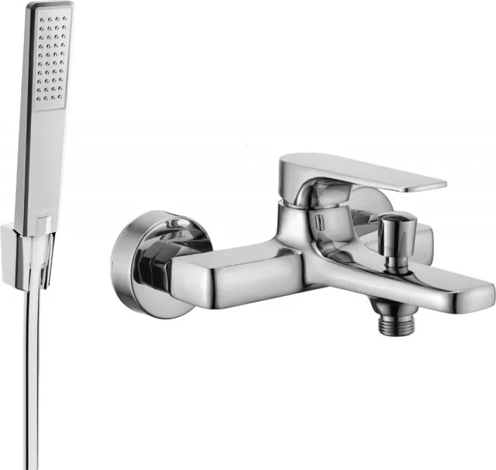Mexen Lynx R72 vaňová batéria so sprchovacím setom, chrómová - 74593R72-00