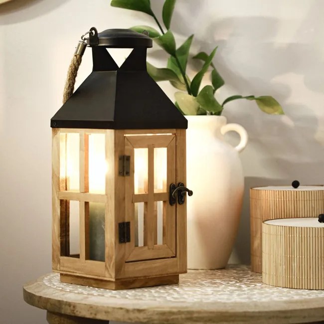 Lampáš BUREL drevený 831886