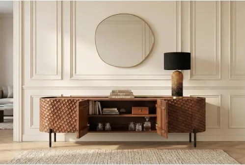 TV-skrinka 47585 Adlon 200cm Drevo Mango Hnedé  - Komfort-nábytok