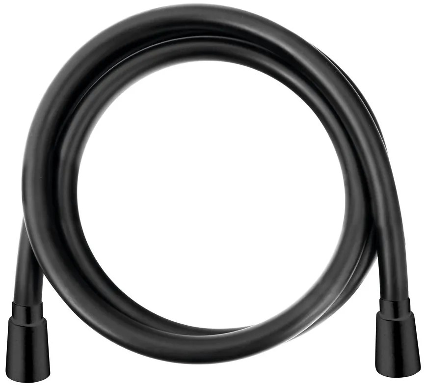 Sapho Sapho, SOFTLEX plastová sprchová hadica, hladká, 150cm, čierna, 1208-17