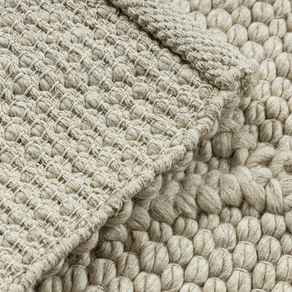 Dywany Łuszczów, Kusový koberec Tahar 99001B cream, 160x240, biela, obývacia izba