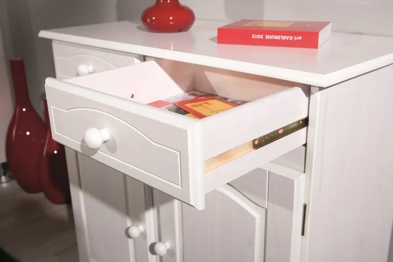 Komoda In-Lovi, bielená borovica