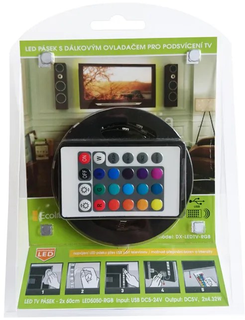 Ecolite RGB LED pásik za televízor DX-LEDTV-RGB
