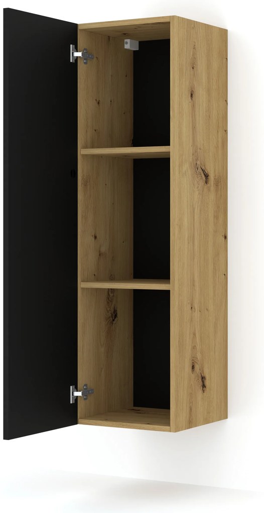 Skrinka Dual 120 (dub artisan + čierna). Akcia -20%. Vlastná spoľahlivá doprava až k Vám domov. 1124859