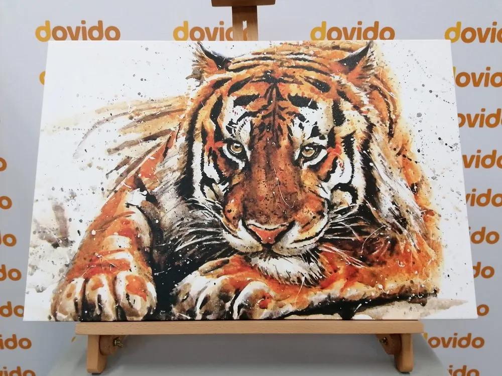 Obraz maľovaný bengálsky tiger